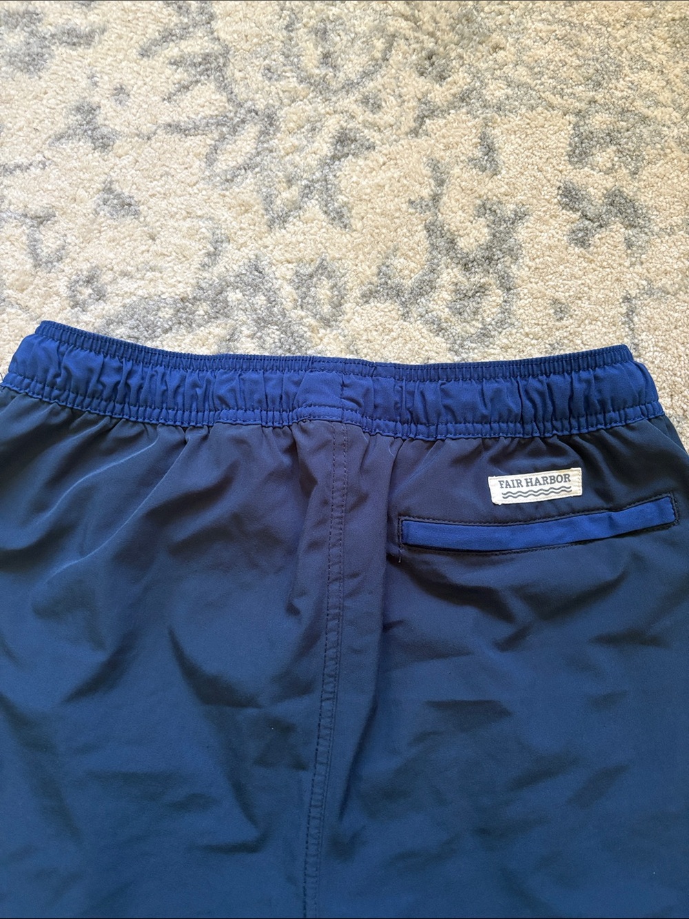 Fair Harbor Blue Elastic Waist Swim Shorts - Picture 5 of 10